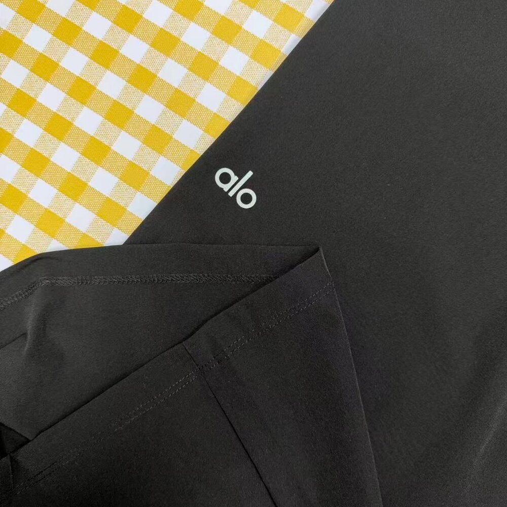 Black Alo Yoga Women's Casual Wide-Leg Pants 🔅🧘Trouser (Regular) - Picture 7 of 9
